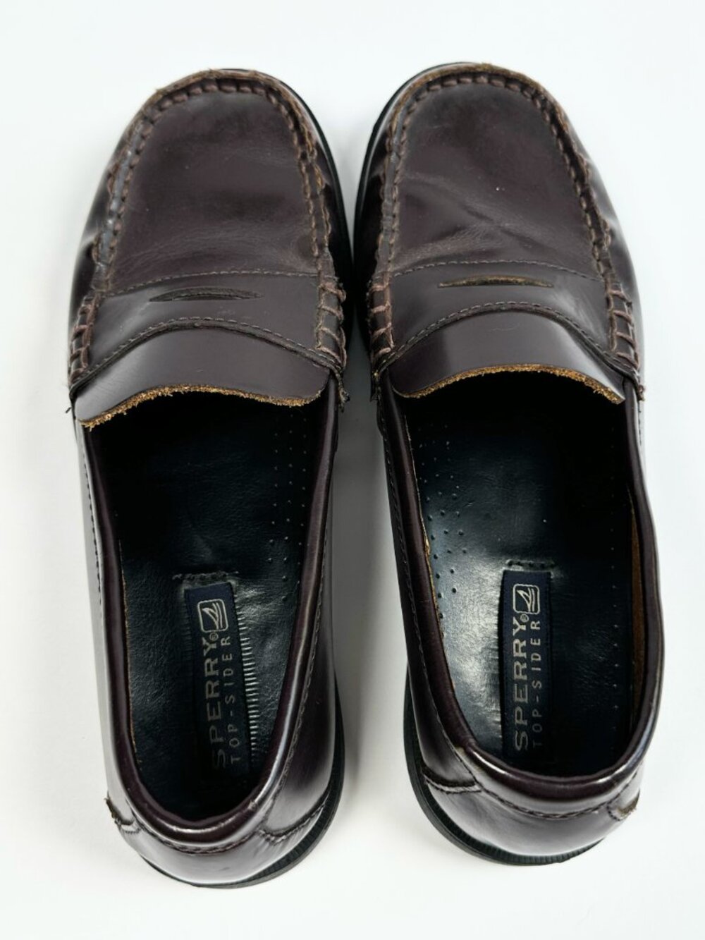 Sperry Top‎ Sider Boys Burgundy Colton Penny Loafer Dress Shoes Size 6.5M - Picture 10 of 16